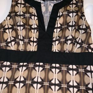 Brown and black dress business look